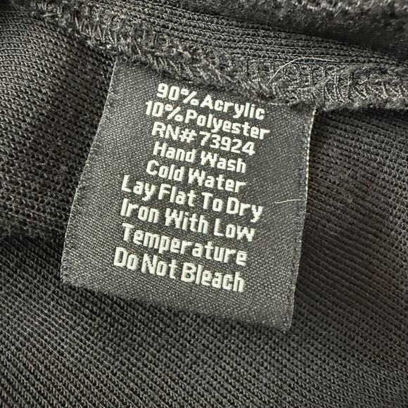 Misook Knit Jacket Cardigan Womens 1X Black Zip Front Pockets Topper Church - Picture 6 of 9